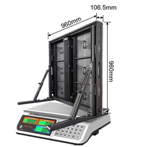 P6.67 Sport Perimeter LED Display Front Rear Service IP65 6500nits 960x960mm