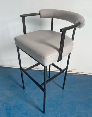 High Density Sponge Wrapped Vinyl Barstool Chair With Metal Stainless Steel