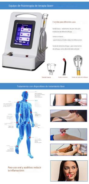 Equipamento de reabilitação de dor física a laser de 980Nm para lesões desportivas Tratamento de tornozelo do cotovelo do joelho
