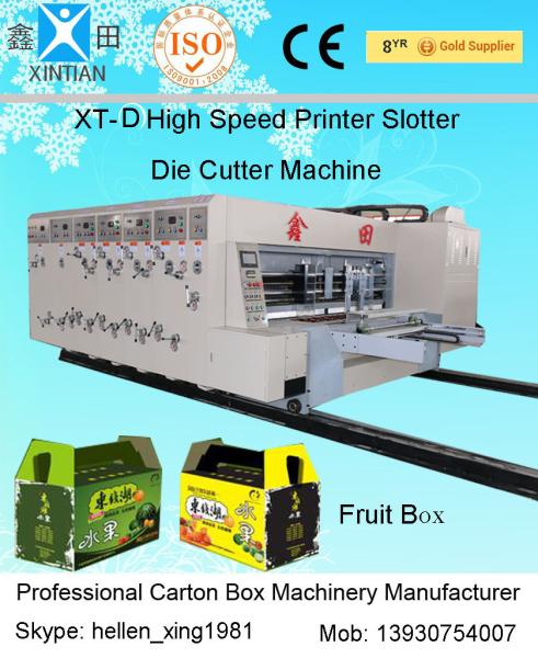 Automatic Carton Folding Machine / Corrugated Box Making Machines for Paperboard