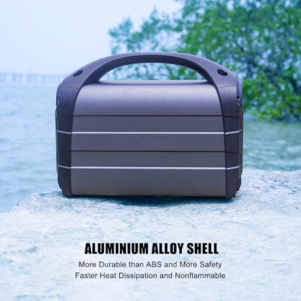 Custom Outdoor Portable Camping Power Station Aluminum Shell 500W 300 X 160 X 237MM
