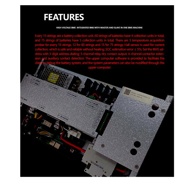 30S-75S 100A Lithium Battery BMS with CAN RS485 Communication