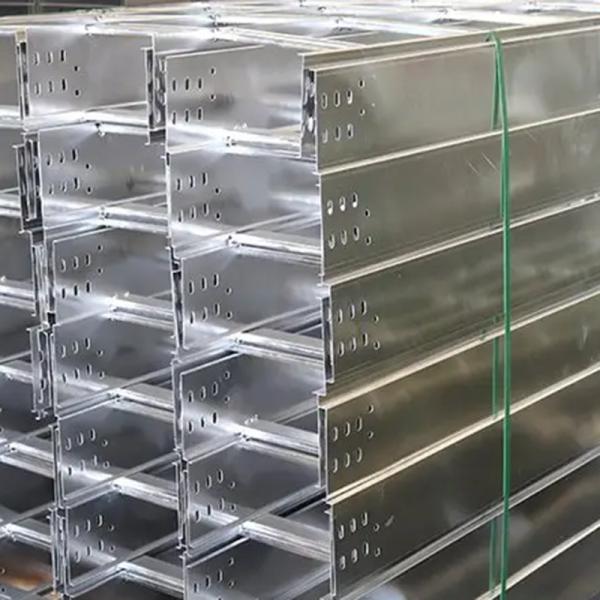 Ventilated Ladder Cable Trays In Silver Customizable  100mm - 1000mm Width