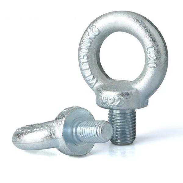 12 Inch Fasteners Galvanised Eye Bolts Carbon Steel DIN 580 Round Bolt