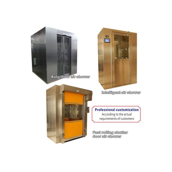 Ducha de aire vertical baja del recinto limpio de la energía SS304 totalmente autónoma