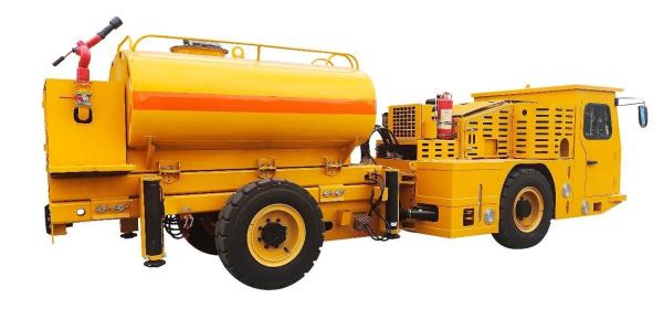 Underground Fire Fighting Vehicle Water Tank Carrier for Mining 7795x1900x2235mm