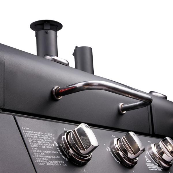 Professional Barbecue Gas Grill 6 Burners Cart Cooking Outdoor Bbq Grill