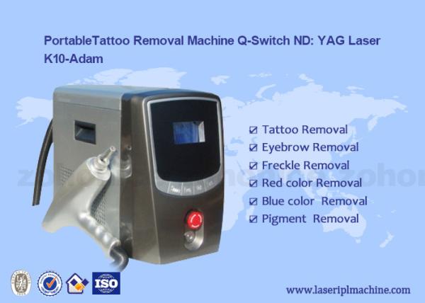 Portable ND YAG Laser Tattoo Removal Machine 1064nm 532nm For Beauty Salon