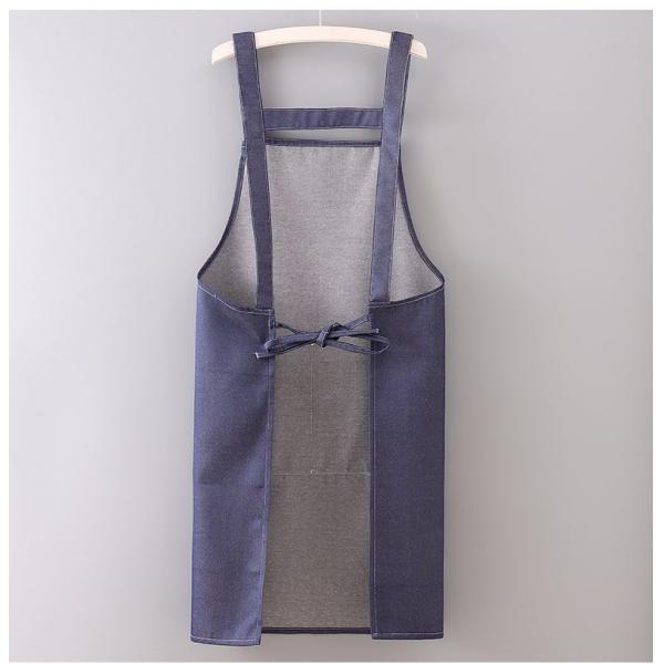 Custom Denim Hairdresser Garden Tools Apron with Pockets Support 7 Days Sample Order