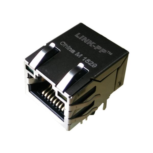RT7-174ABB1A Magnetic RJ45 Jack 1X1 Tab Up 10/100 Ethernet PCB 8pin With LED