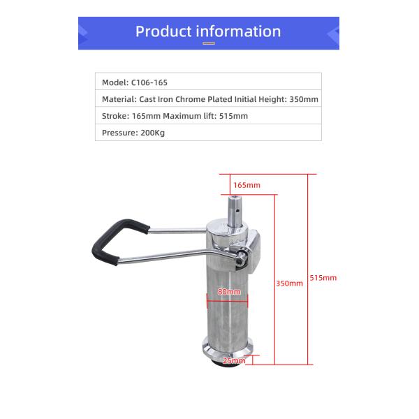 200kg Base de cadeira de barbeiro de bomba de óleo Cadeira de salão de cromo de ferro fundido Base hidráulica