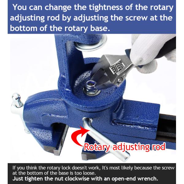 Тиски таблицы 3 дюймов всеобщие основание шарнирного соединения 360 градусов быстрое регулируют