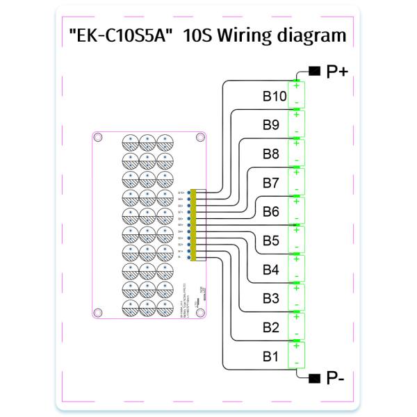 Enerkey BMS 8s 9s 10s 5A Активный балансировщик Lifepo4/Lithium/Lipo/LTO батареи Активный балансировочный щит для скутера