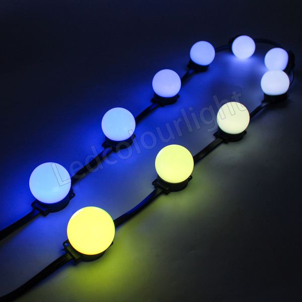 50mm 60mm RGB Programming LED Dot String Lights for Facade Stage Lighting