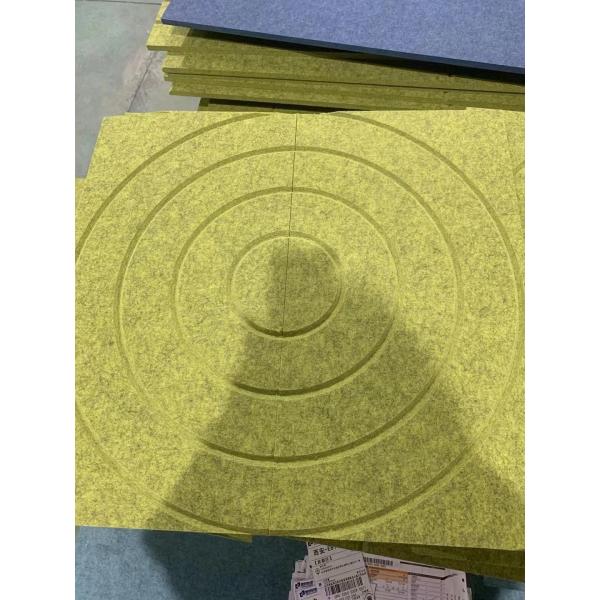 Огнеупорное полиэфирное волокно высечь отделку стен акустических панелей крытую