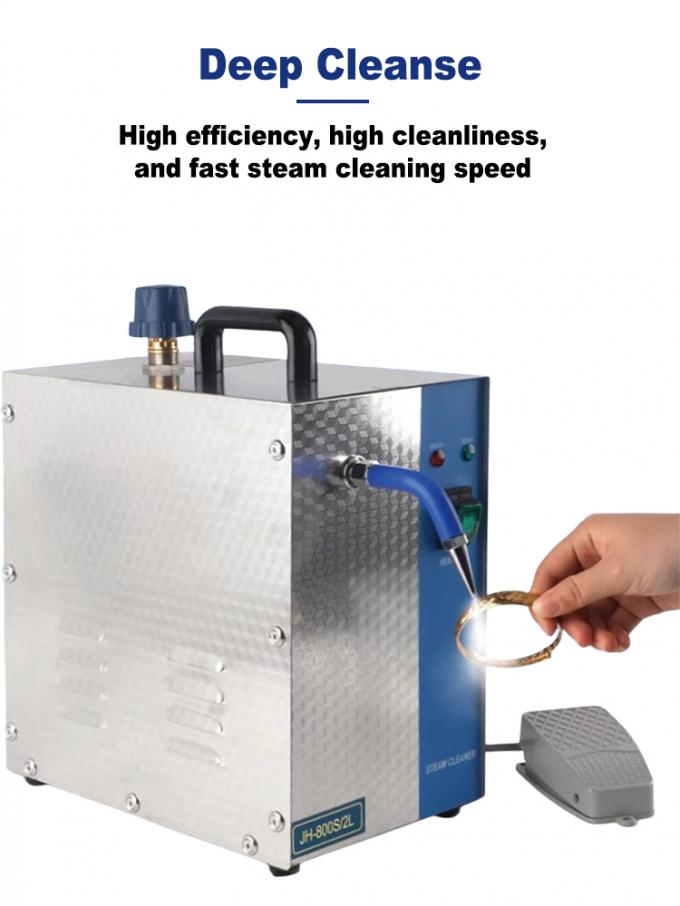 High Quality 1300W Jewelry Steam Cleaner 4KG Steam Pressure 304 Stainless Steel Industrial Steam Cleaning Equipment for Jewelry Polishing Descaling