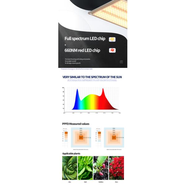 Теплица 10W 20W Светодиодный свет для всех стадий роста ODM