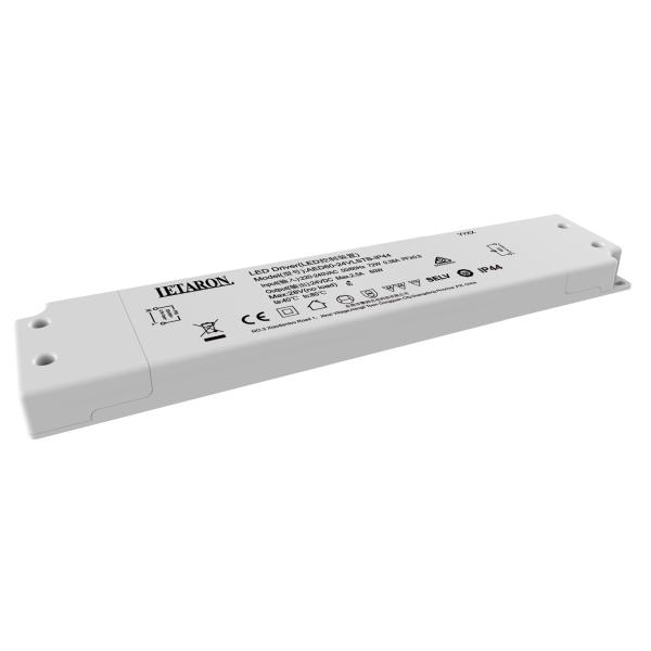 G2EU-IP44 Mirror Lighting 24v Constant Voltage Led Driver 60W Ultra Slim
