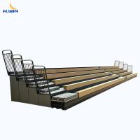Telescopic Retractable Bleachers Indoor Gym Bench Seat Stadium Seating Wooden Seats