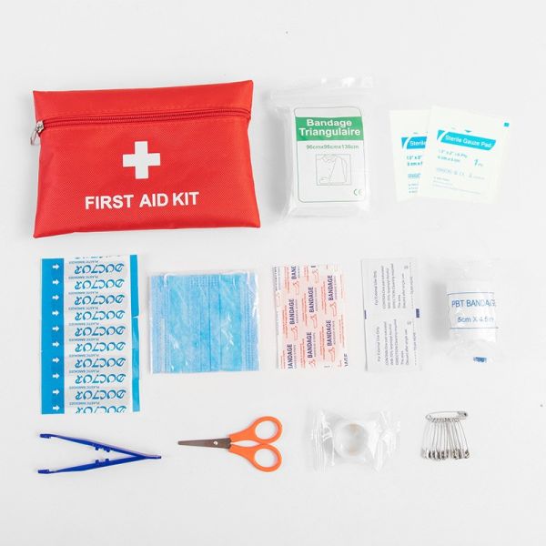 Emergency Supplies First Aid Kit Home School Outdoor Essentials Survival Kit Travel Waterproof Compact Bag Medical Kits Logo