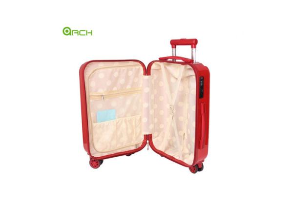 Retractable Handle Abs Material Luggage With Spinner Wheels