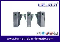 Retractable Flap Barrier Gate Stainless Steel Pedestrian Turnstiles Wing Barrier