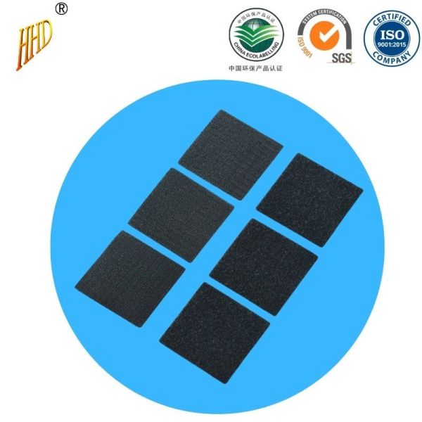 Large Square Custom Size Heavy Duty Hook and Loop Fastener Durable Industrial Grade Velcro Tape Reusable Mounting Pad OEM Factory Supply Wholesale