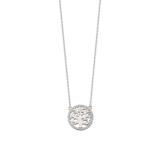 Party Occasion 18K Gold Plated Sterling Silver Tree of Life Pendant Necklace for Women