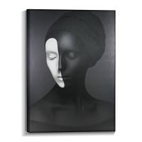 Canvas emoldurada de arte moderna em preto e branco Canvas de arte de parede personalizada com diferentes tamanhos