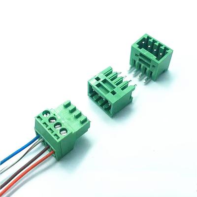 2.54mm Pitch PCB Screw Terminal Blocks Plug + Pin Header 125V 4Amp