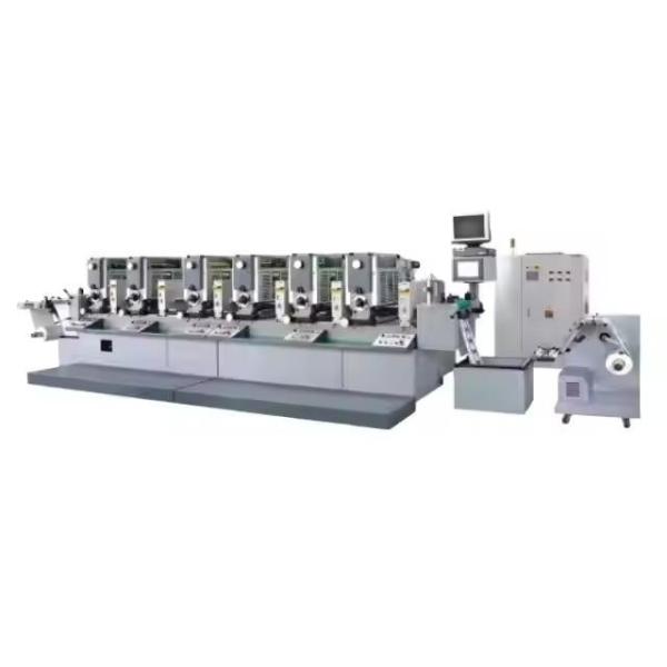 Full Servo Label Intermittent Letter Press Flexo Printing Press  6 Colors Flexo Printing Machine