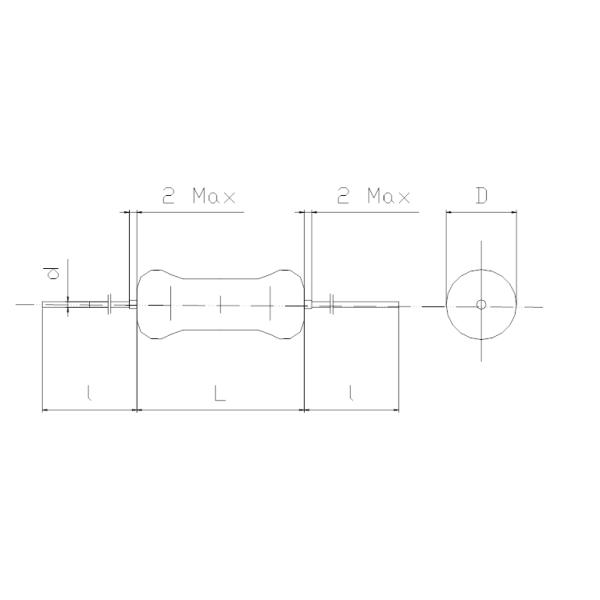 RI52 High Temperature Enamel Resistor