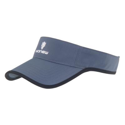 Polyester Tennis Sun Visor Cap Running Sun Visors  With Velcro Back Closure