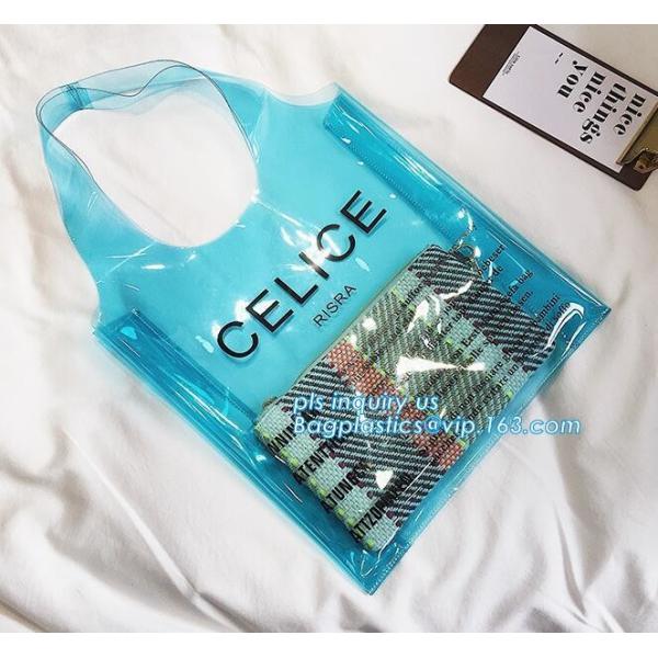 top pvc handle bag, Beach Tote waterpoof Bag Pvc Handle Bags, biodegradable PVC shopping bags die cut handle bag with lo
