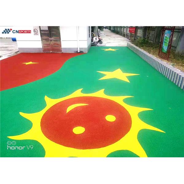 Colored Granules EPDM Rubber Flooring Soundproof UV Resistant