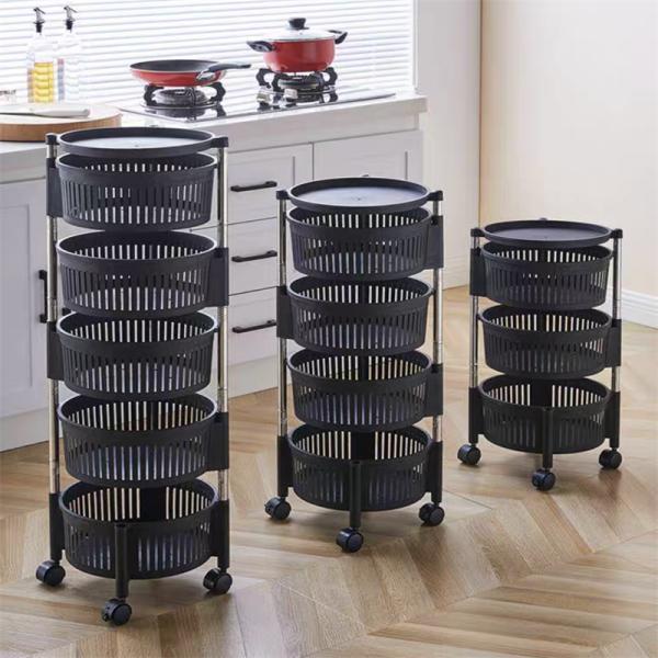Efficiently Organize Your Kitchen Cabinet with 4-Layer Multifunctional Pantry Storage