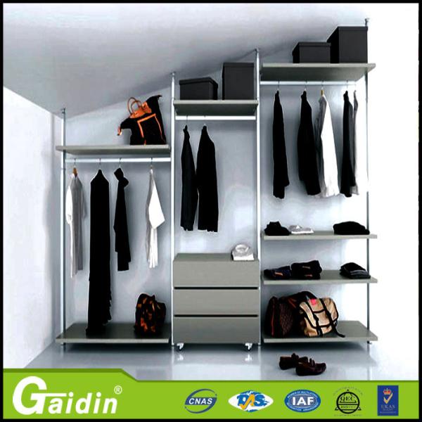 China supplier Assemble pole system bedroom furniture high quality modern design wardrobe cabinet for sale