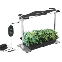 Système de culture hydroponique de 45w, grande couverture de semis, lampe de table réglable, réglable, réglable avec un chronomètre de 1 à 23 heures