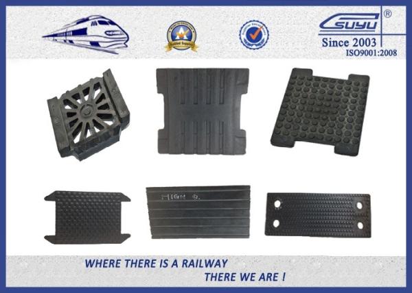 High Tensile strength EVA Rubber Track Rail Pads , Railway Plate