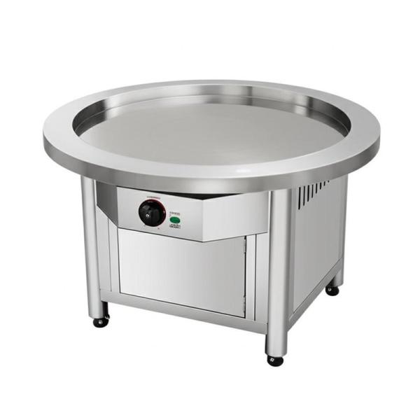 Table de grill Teppanyaki ronde personnalisable avec extraction de fumée