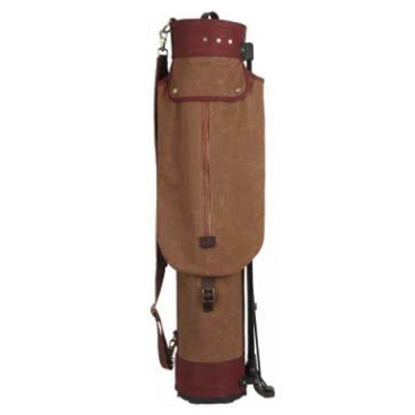 Os esportes exteriores da lona do vintage ensacam o suporte de Carry Golf Bag With Plastic