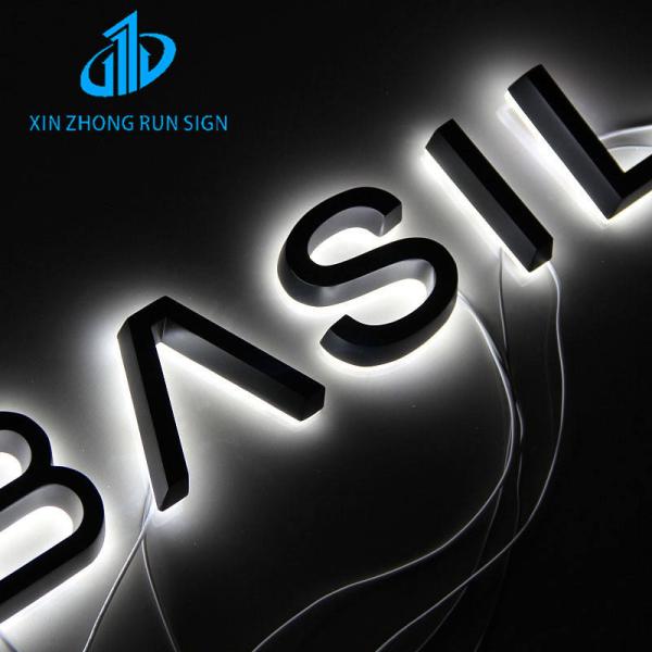 Restaurant 3d Led Illuminated Sign Outdoor Led Acrylic Backlit Letter Sign