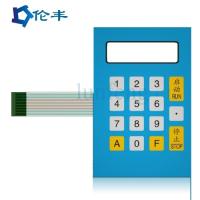 Le clavier numérique de contact à membrane de rectangle de couleur de RAL a recouvert 3M plat Adhesive