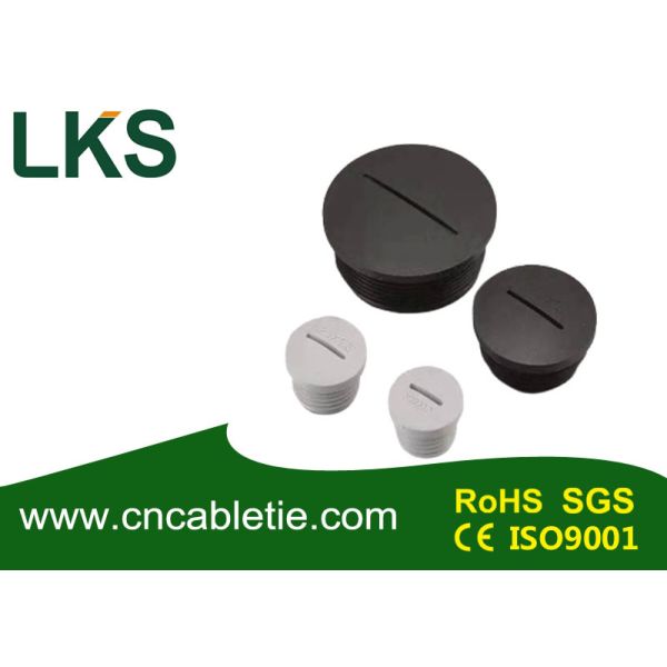 Nylon Round Waterproof Screw Plug with IP68 Rating and Metric Thread for Electrical Cable Entry