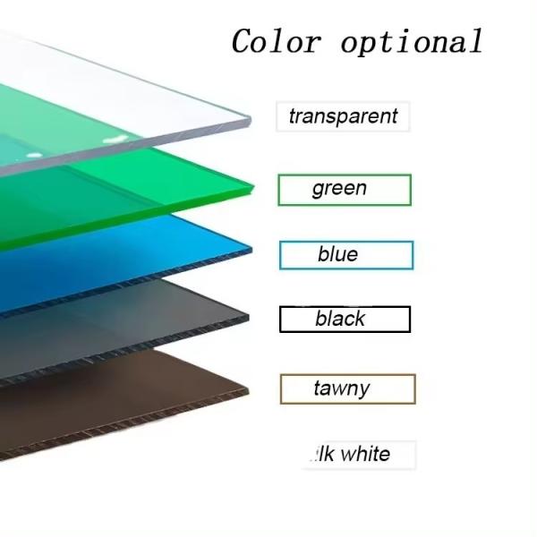 Personnalisé 1,3 mm - 18 mm Épaisseur polycarbonate transparente clair 60m Longueur feuilles de polycarbonate solide 18 mm transparent Polycarbonate solide