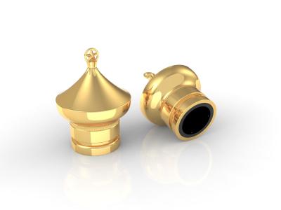 Zinc Alloy Metal Perfume Cap in Customized Sizes and Colors for Eco-friendly Packaging