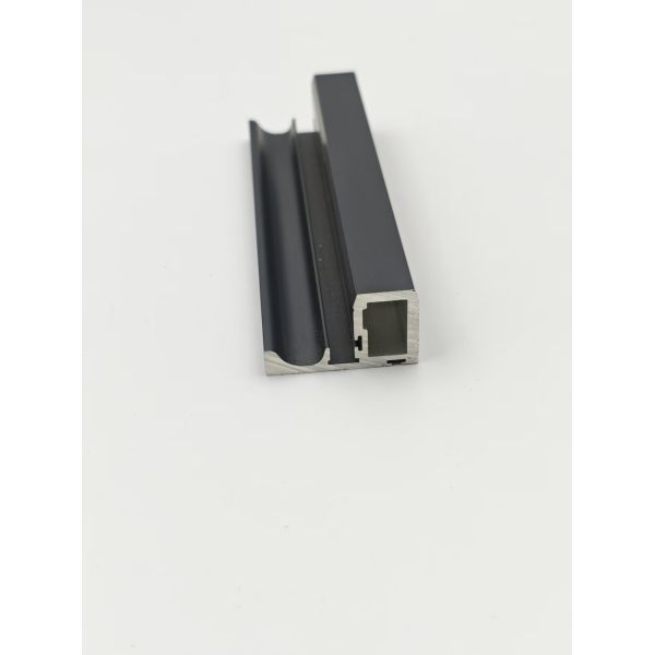 Modern-style aluminum door handle wine cabinet with a durable, eagle-beak-shaped design, available for installation with screws.