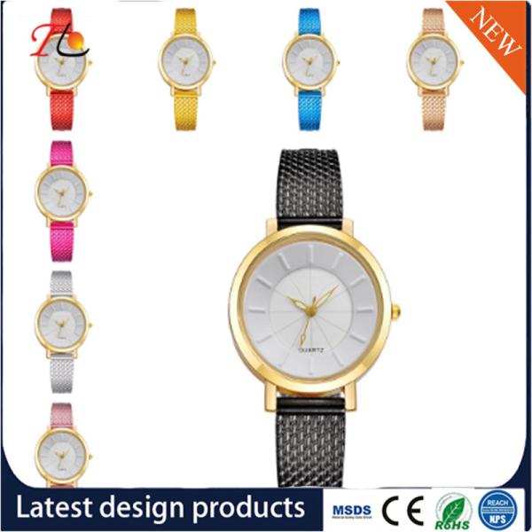 Wholesale Plastic watch band  Alloy Round Case Ladies Quartz Watches fashion watch Multicolor watches