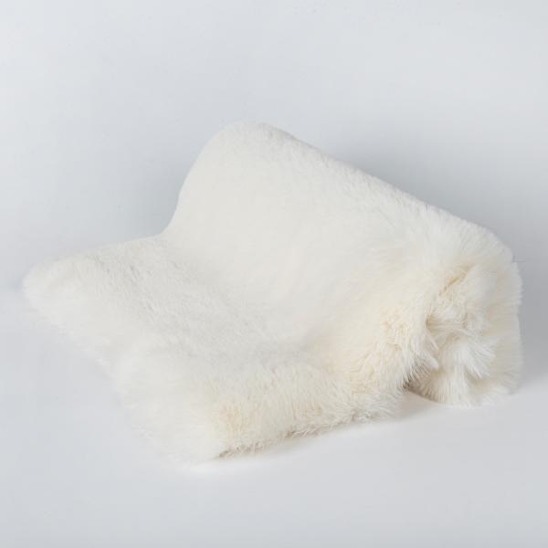 Plain Dyed Warp Suede 100% Polyester Faux Rabbit Fur Fabric for Blankets and Cushions