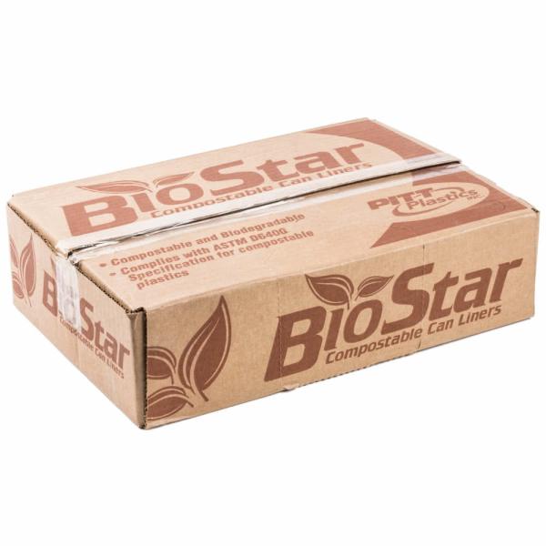 60 Gallon Compostable Garbage Bags , Star Sealed Bottom LDPE Garbage Bags